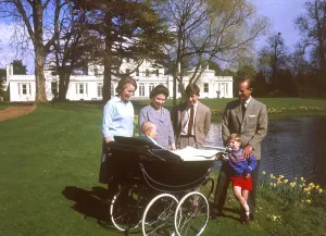 Queen Elizabeth II Prints: Queen Elizabeth II and family at Frogmore, 1965