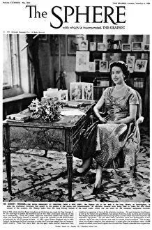 1958 Prints: Queen Elizabeth II - first televised Christmas broadcast