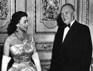 1958 Prints: Queen Elizabeth II and Konrad Adenauer