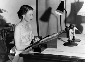 Speaking Prints: Queen Elizabeth II making Christmas broadcast