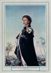 November Prints: Queen Elizabeth II by Pietro Annigoni in the ILN