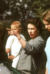 Queen Elizabeth II Prints: Queen Elizabeth II and Prince Edward, 1965