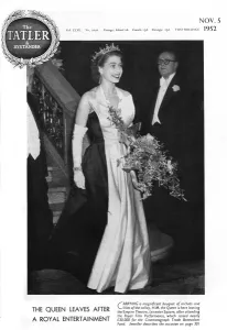 Leicester Prints: Queen Elizabeth II at the Royal Film Performance, 1952