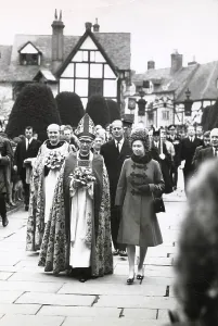 Visiting Prints: Queen Elizabeth II visit to Tewkesbury Abbey