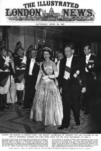 Sash Prints: Queen Elizabeth in Paris