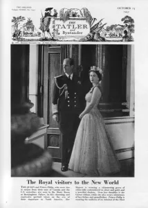 Ribbon Prints: Queen Elizabeth and Prince Philip at Buckingham Palace