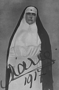Nurse Prints: Queen Marie of Romania in nurses uniform, WW1