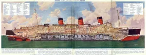 Cruise Prints: The Queen Mary liner