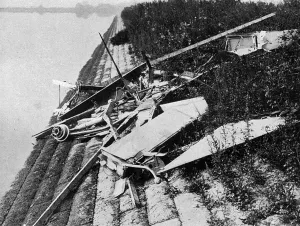 1937 Prints: Queen Mary Reservoir plane crash, 1937