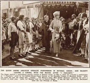 Visiting Prints: Queen Mary on a visit to Bethnal Green in the east end of London