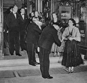 Evening Prints: The Queen & Princess Margaret attending Guys and Dolls