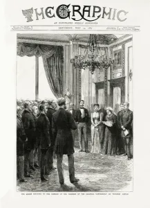 Golden Prints: The Queen replying to the members of the Colonial Conference