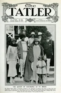 Romania Prints: The Queen of Romania at St Briac