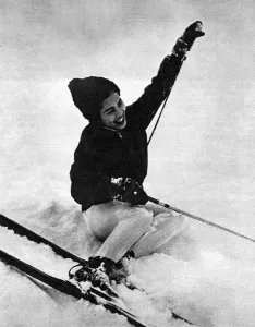 Smiling Prints: Queen Sirikit of Thailand in Gstaad, Switzerland