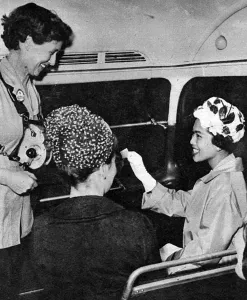 Sirikit Prints: Queen Sirikit of Thailand on a London Bus
