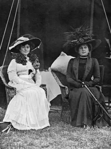 Polo Prints: Queen of Spain and Duchess of Westminster at Eaton Hall