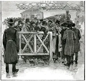 Rail Prints: Queen Street Railway Station, Glasgow, during a strike 1891