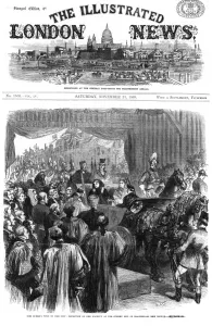 Opens Prints: Queen Victoria at Blackfriars Bridge, London