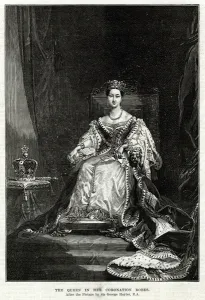 Queen Victoria Prints: Queen Victoria in her Coronation robes