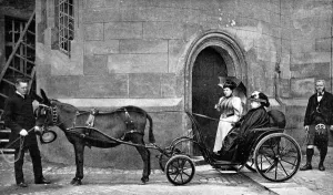 Drive Prints: Queen Victoria driving donkey-carriage