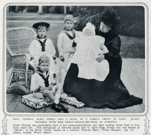 Infants Prints: Queen Victoria with her great-grandchild