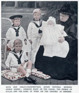 Suits Prints: Queen Victoria with her four great-grandchildren 1900