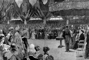 United Prints: Queen Victoria opening the Imperial Institute, 1893