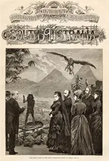 Visiting Prints: Queen Victoria pictured visiting the South Australian Court at the Colonial