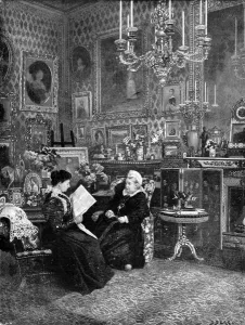 Knitting Prints: Queen Victoria with Princess Henry of Battenberg