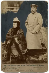 Monarch Prints: Queen Victoria with her son Prince of Wales
