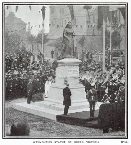 Monument Prints: Queen Victoria Statue, Unveiled, Weymouth 1902