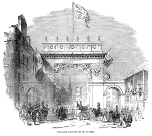 Tour Prints: Queen Victorias entry into Perth, Scotland