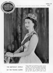 Diadem Prints: Queens 27th birthday portrait on Tatler cover