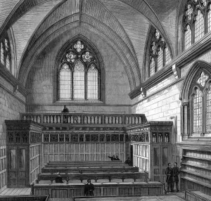 Engraving Prints: Queens Bench, Court IX, Royal Courts of Justice, London, 18