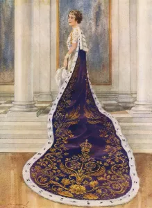 Consort Prints: Queens Coronation Robe 1937