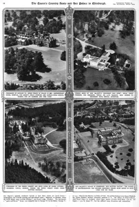 1953 Prints: The Queens country seats and Holyrood House