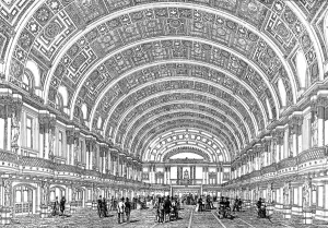 1887 Prints: The Queens Hall, Peoples Palace, London, 1887