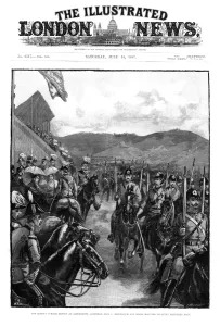 Mounted Prints: The Queens Jubilee review at Aldershot