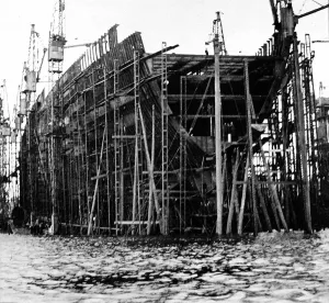 13th Prints: R. M. S. Queen Mary, Clydebank, December 1931