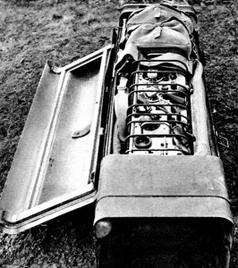 Forces Prints: Radio Set in a Parachute Container; Second World War, 1944