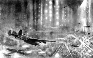 Berlin Prints: RAF Lancasters over Berlin; Second World War, 1943
