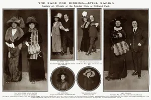 Mar17 Prints: The Rage for Rinking - still raging - roller skating 1912
