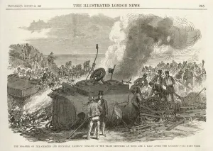 Welsh Prints: Railway accident at Abergele, north west Wales