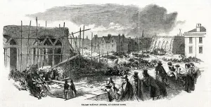 Early Prints: Railway construction accident, Camden Town, London 1849