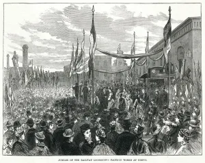Works Prints: Railway manufacture, celebration at Crewe Works 1876