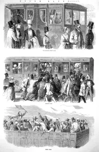 Races Prints: Railway service for Epsom Races