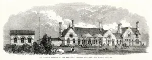 Building Prints: Railway station at Margate, Kent 1864