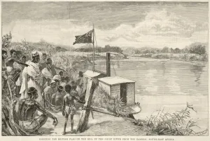 Abroad Prints: Raising British Flag