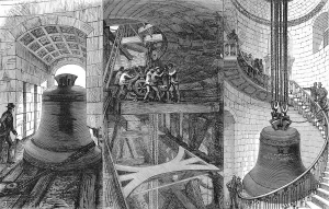 Door Way Prints: Raising the Great Bell into the Tower of St. Pauls Cathedra