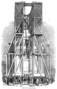 Vast Prints: Raising the Wellington statue atop the Green Park Arch